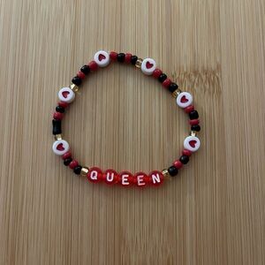 Queen Of Hearts Inspired Beaded Bracelet
